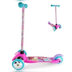 NIB Mattel Barbie 3-Wheel Tilt Scooter & Barbie Pink Sequin Back Pack Bundle LOT